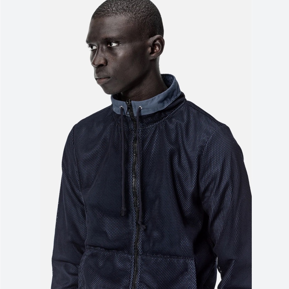 🔥 JOHN ELLIOTT Season Seven Track Jacket🔺Size Large Blue Mesh Windbreaker Style